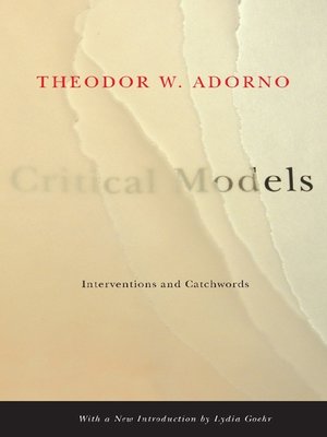 cover image of Critical Models